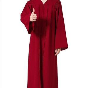Maroon Graduation Cap & Gown